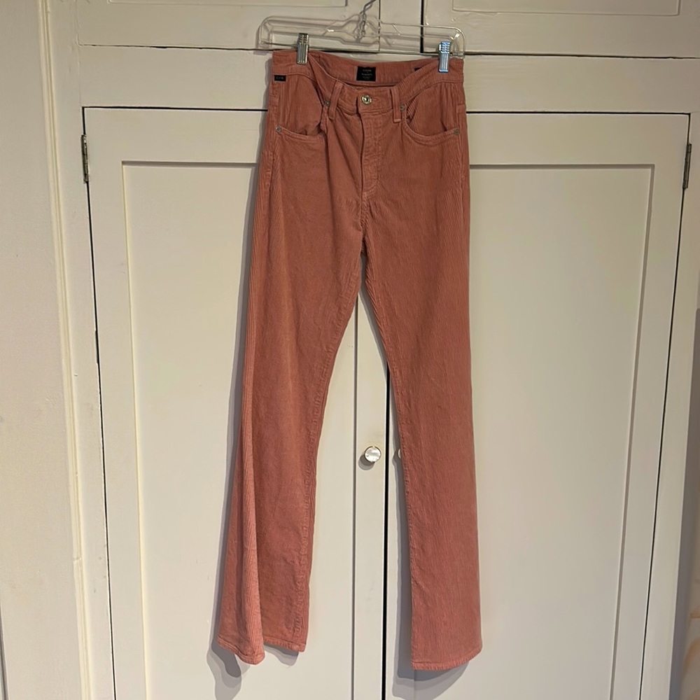 Anthro x Citizens of Humanity - dusty pink corduroy flares